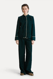 Pantalón fluid rubbed velvet