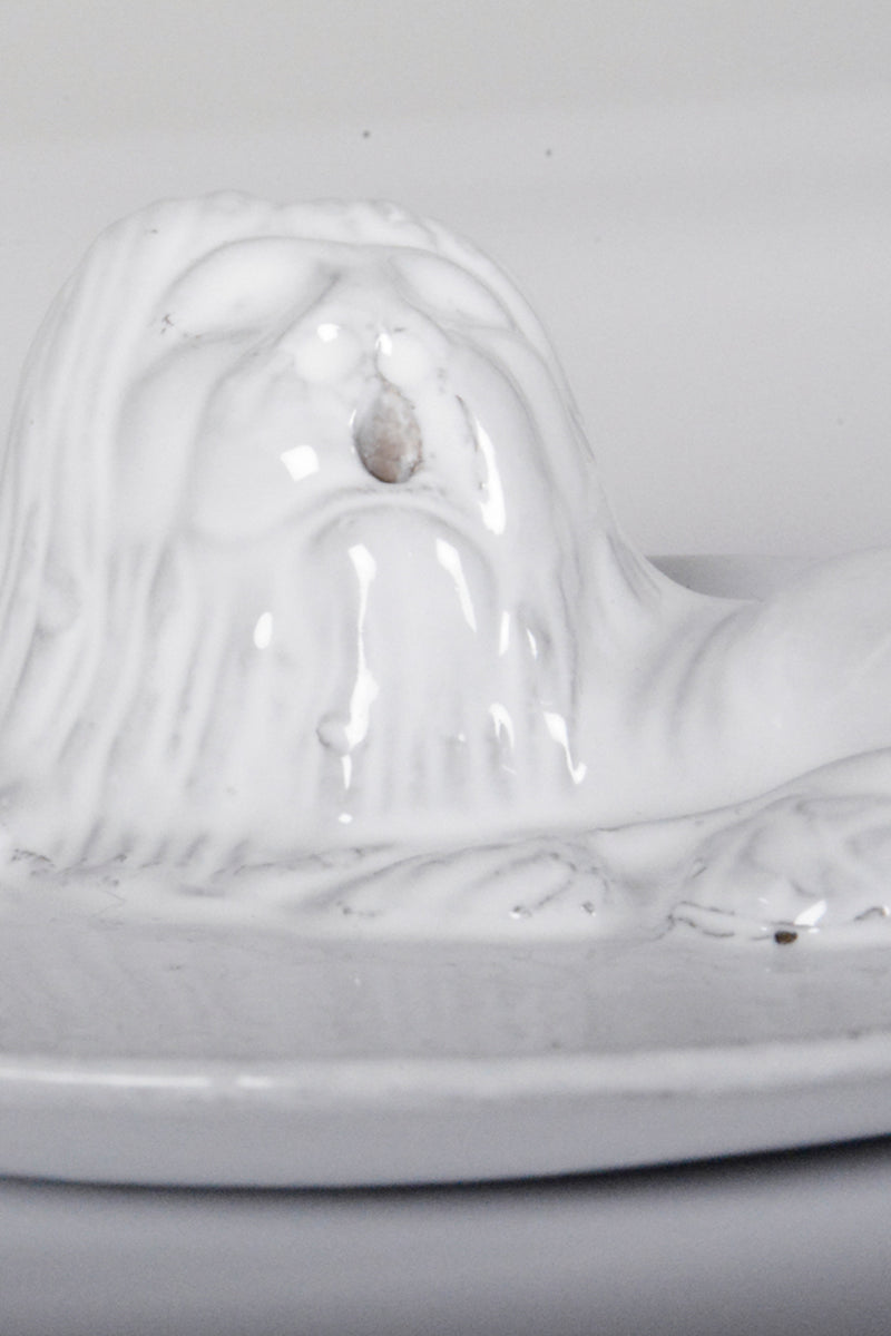 Small lion plate incense burner