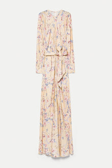 Vestido peonia my love fluid jaquard