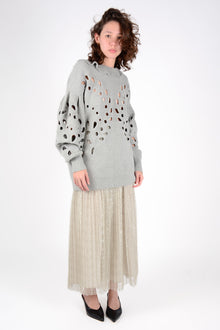 Jersey punto over troquelado