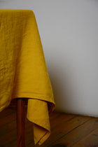 Honey linen tablecloth 