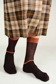 Calcetín finito lurex