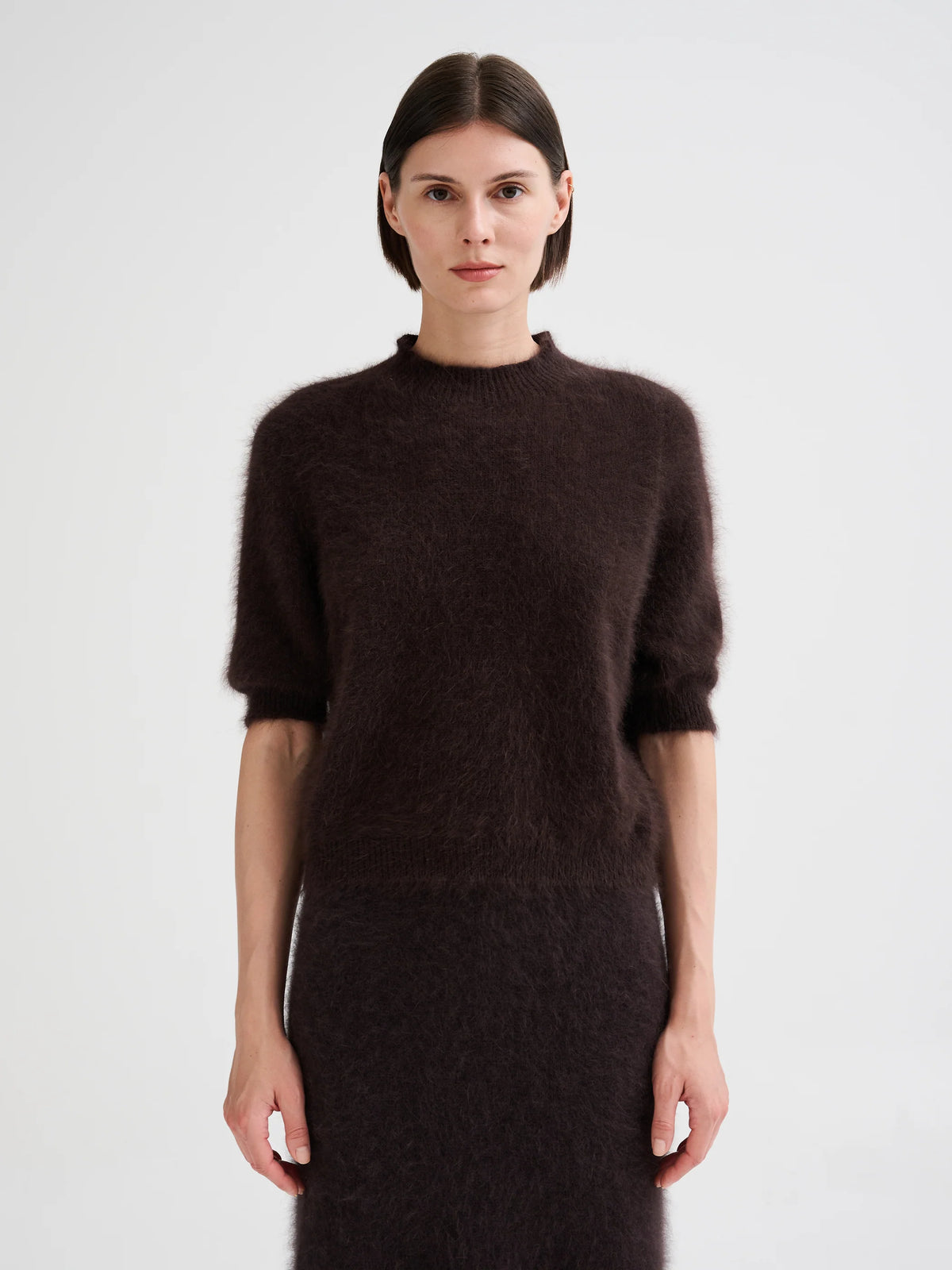 Jersey manga corta angora
