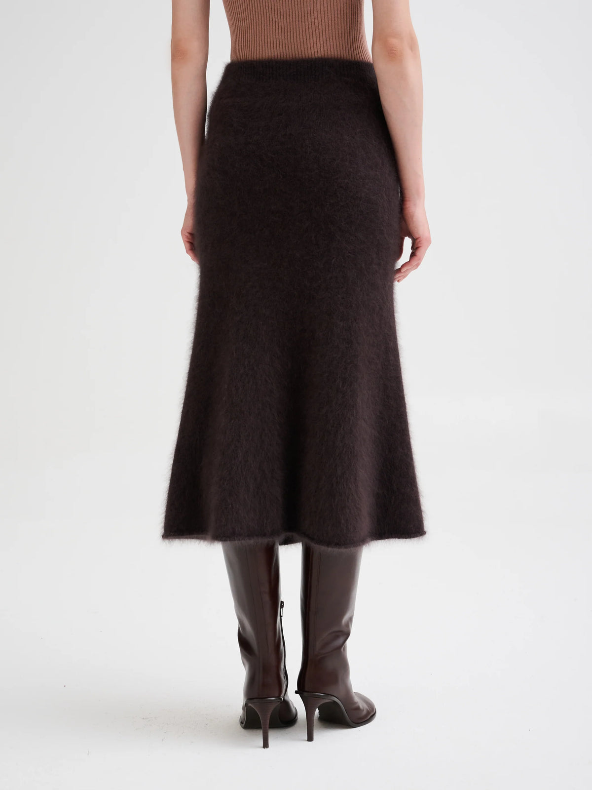 Falda punto angora