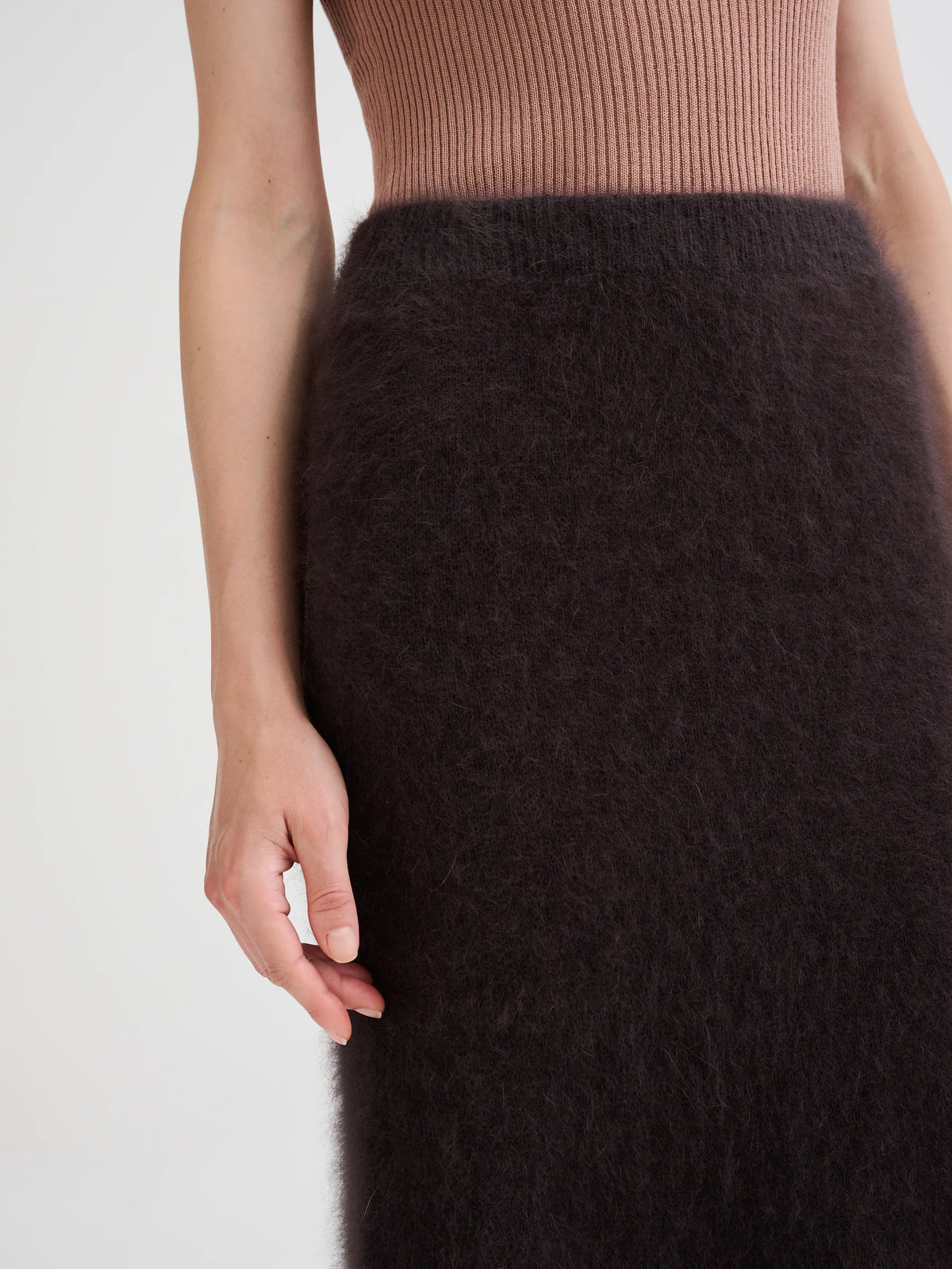 Falda punto angora
