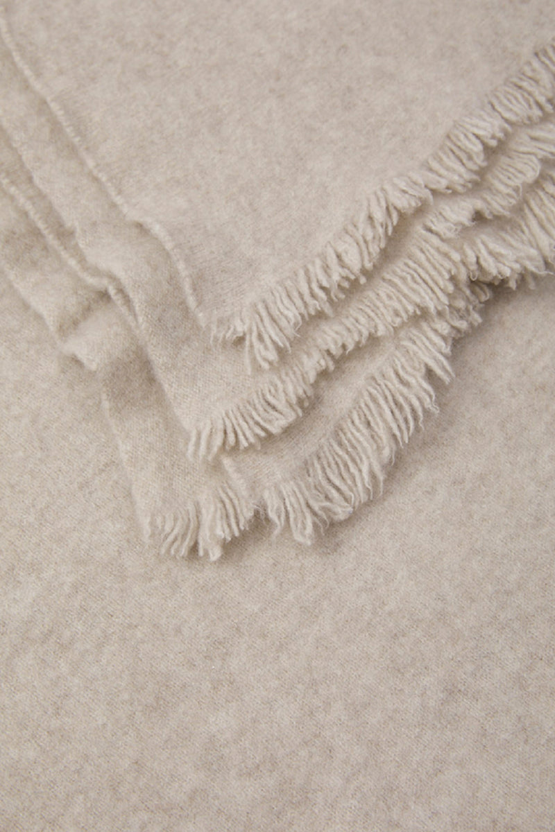 Undyed Tibetan cashmere blanket 