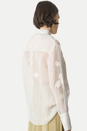 Camisa embroidery organza