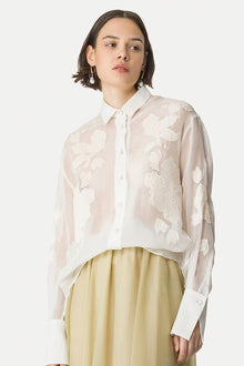 Camisa embroidery organza