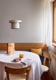 Light caramel washed linen cushion