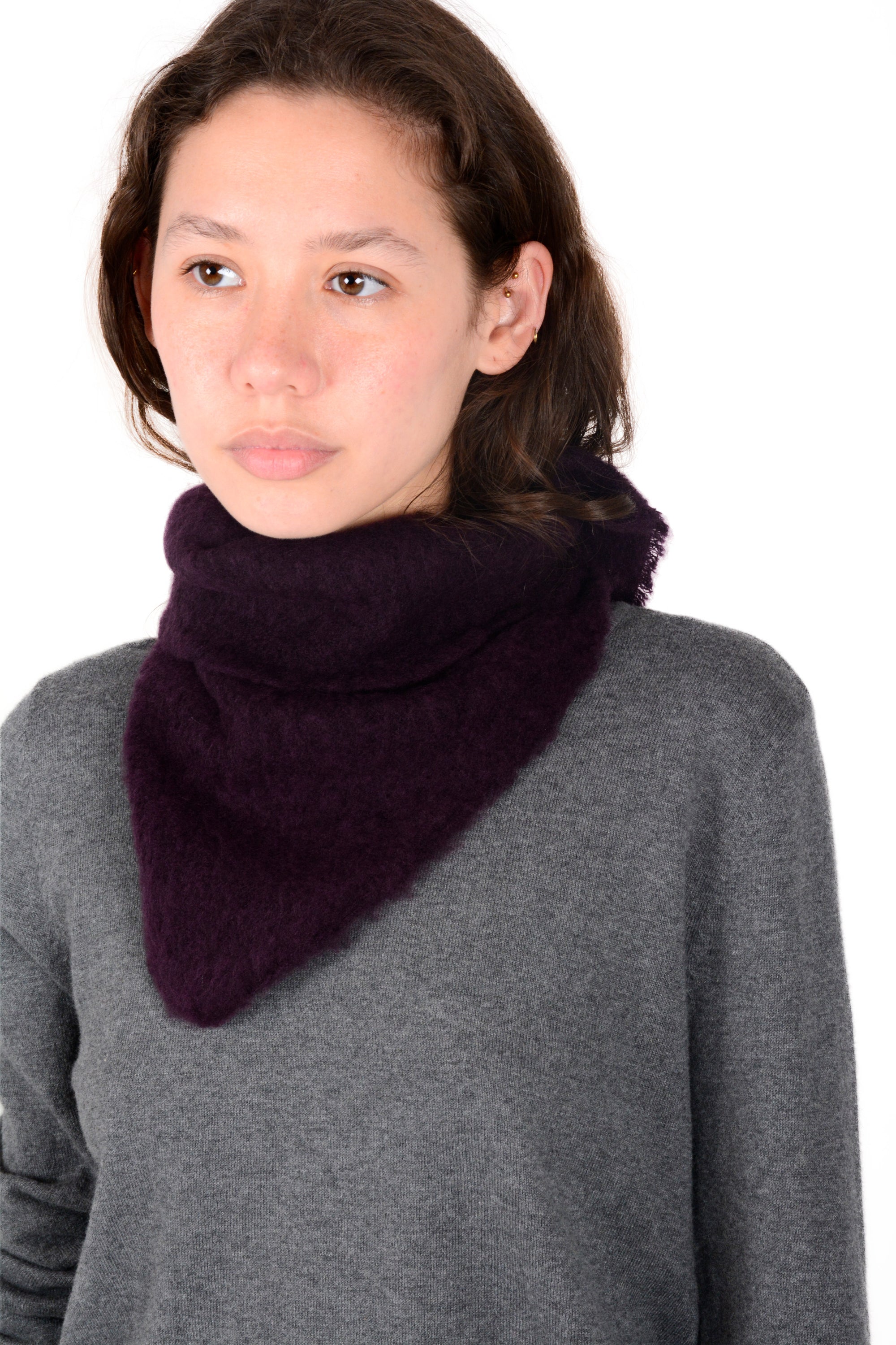 Pañuelo pico lana y cashmere