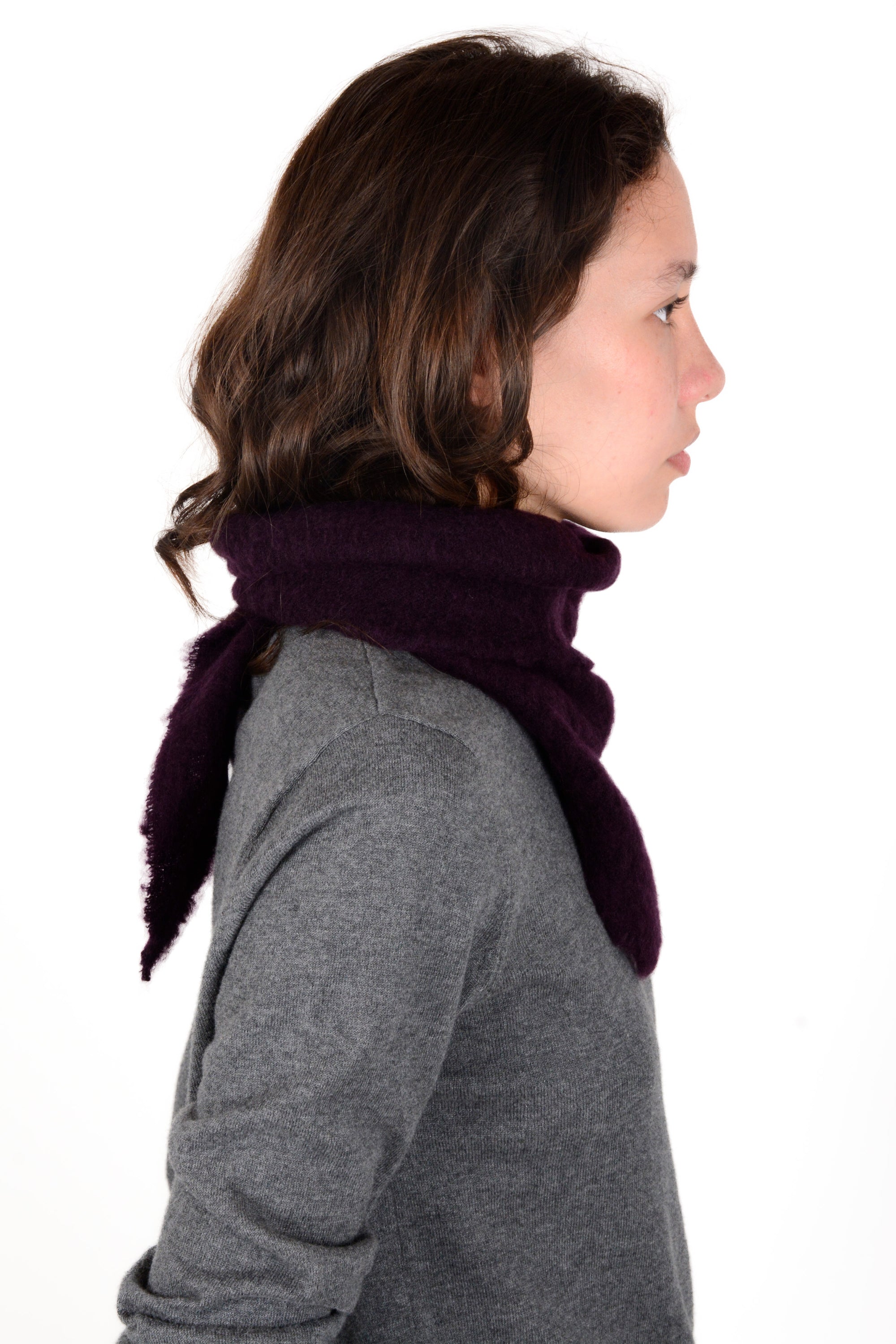 Pañuelo pico lana y cashmere