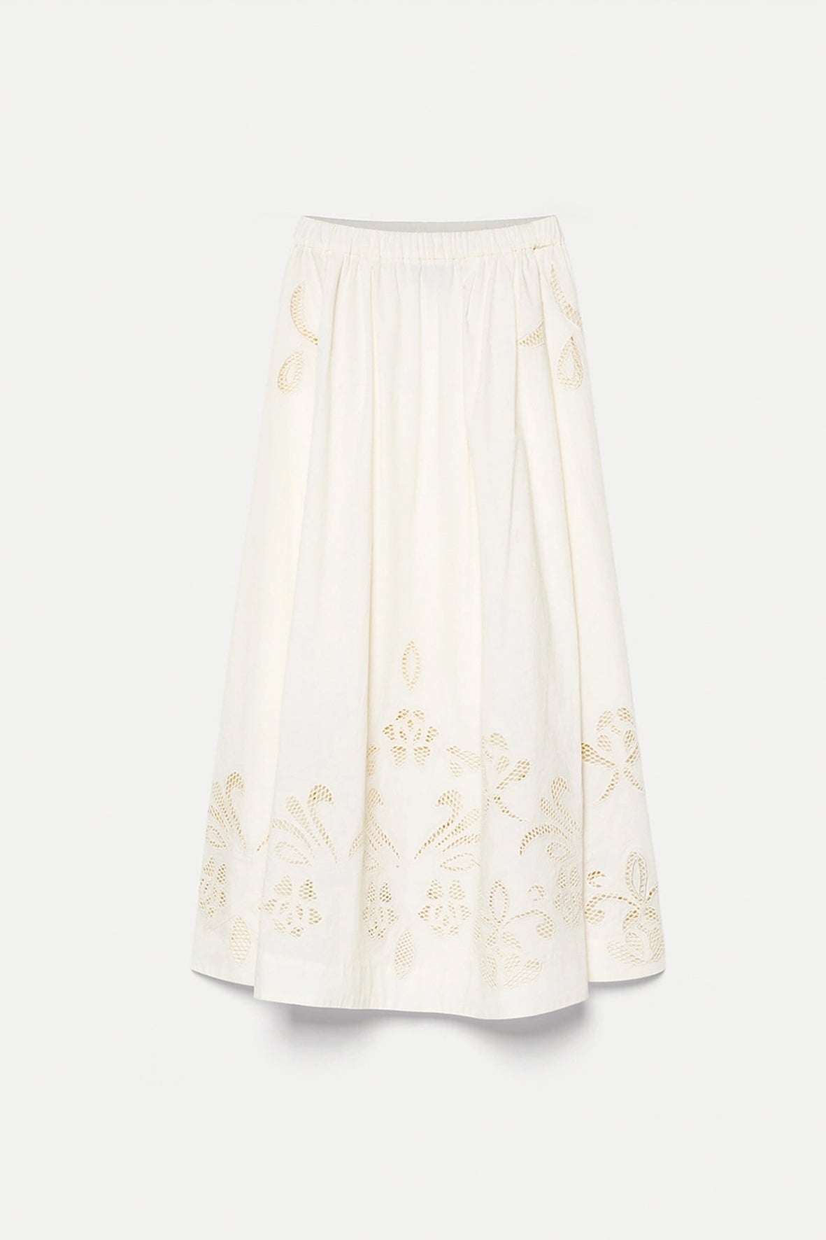 Falda luna maris embroidery poplin