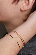 Gold thread bracelet