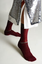 Calcetín fino lurex