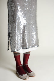 Calcetín fino lurex