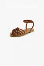 Cross strap sandals