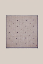 Pañuelo cuadros con flor