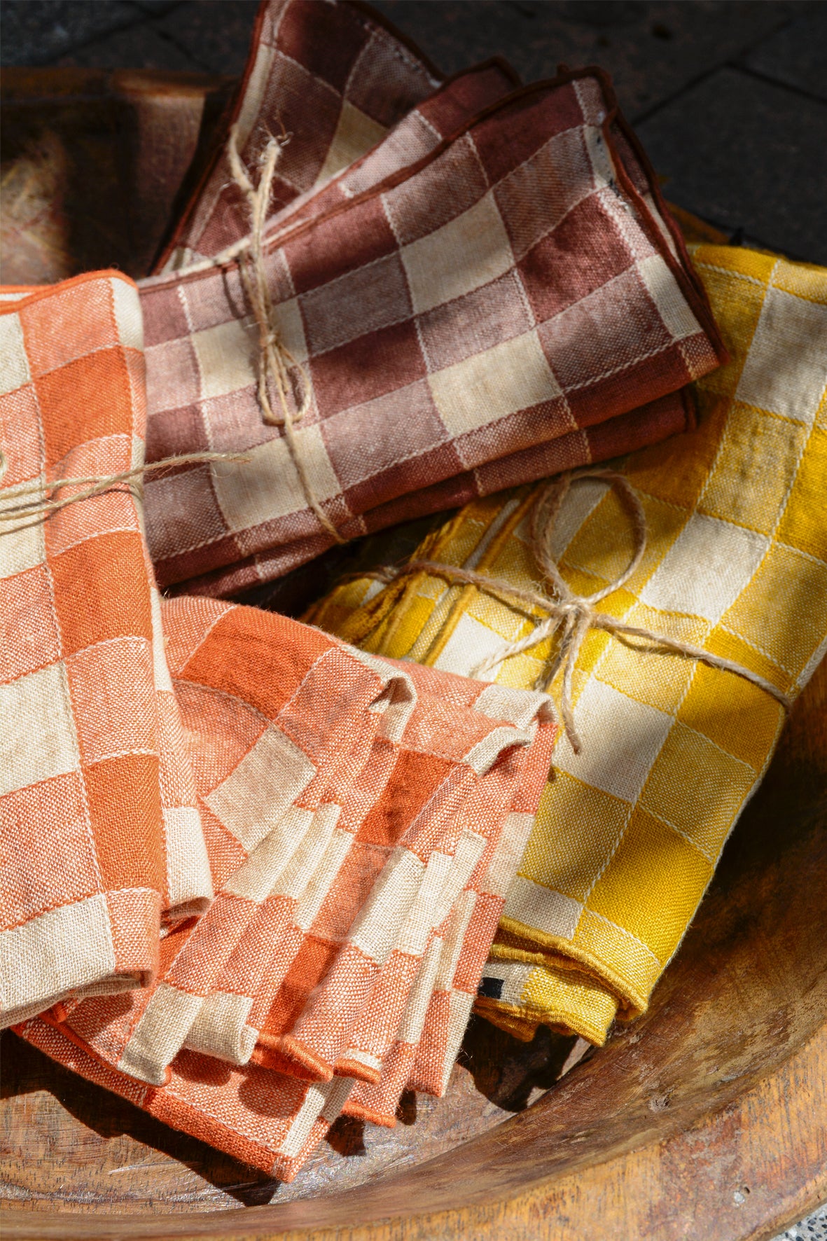 Servilleta tela vintage vichy pack de 2