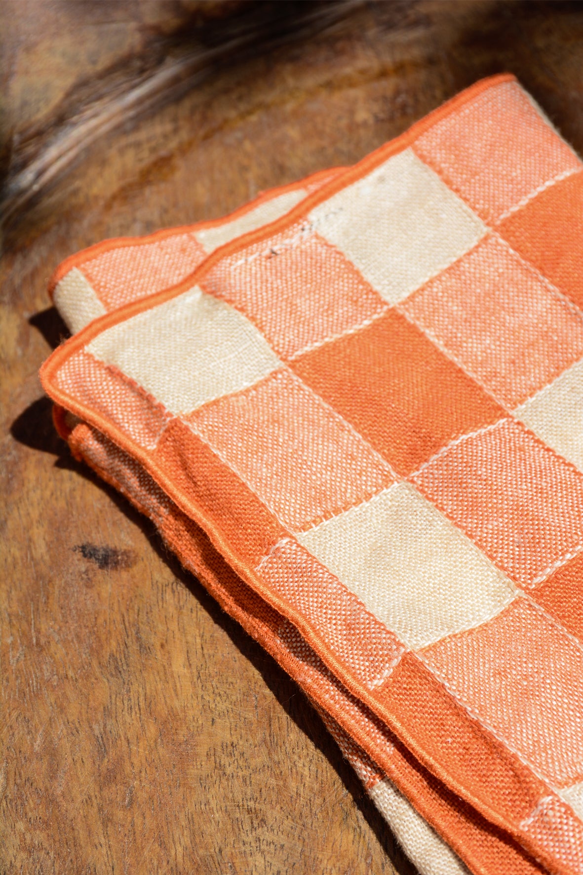 Servilleta tela vintage vichy pack de 2