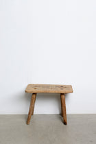 Antique rectangular stool 