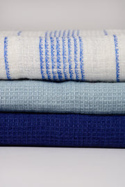 Toalla waffle azul clarito
