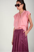 Camisa voilé pliegues hombros