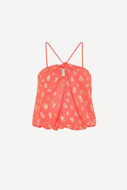 Top nudo escote mancha dorada