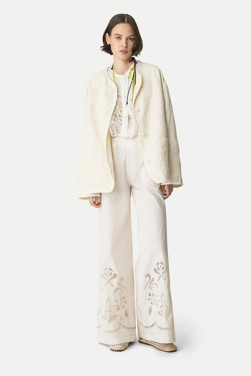 Pantalón lunamaris embroidery poplin