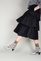 Calcetines franjas transparentes