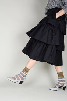 Calcetines franjas transparentes