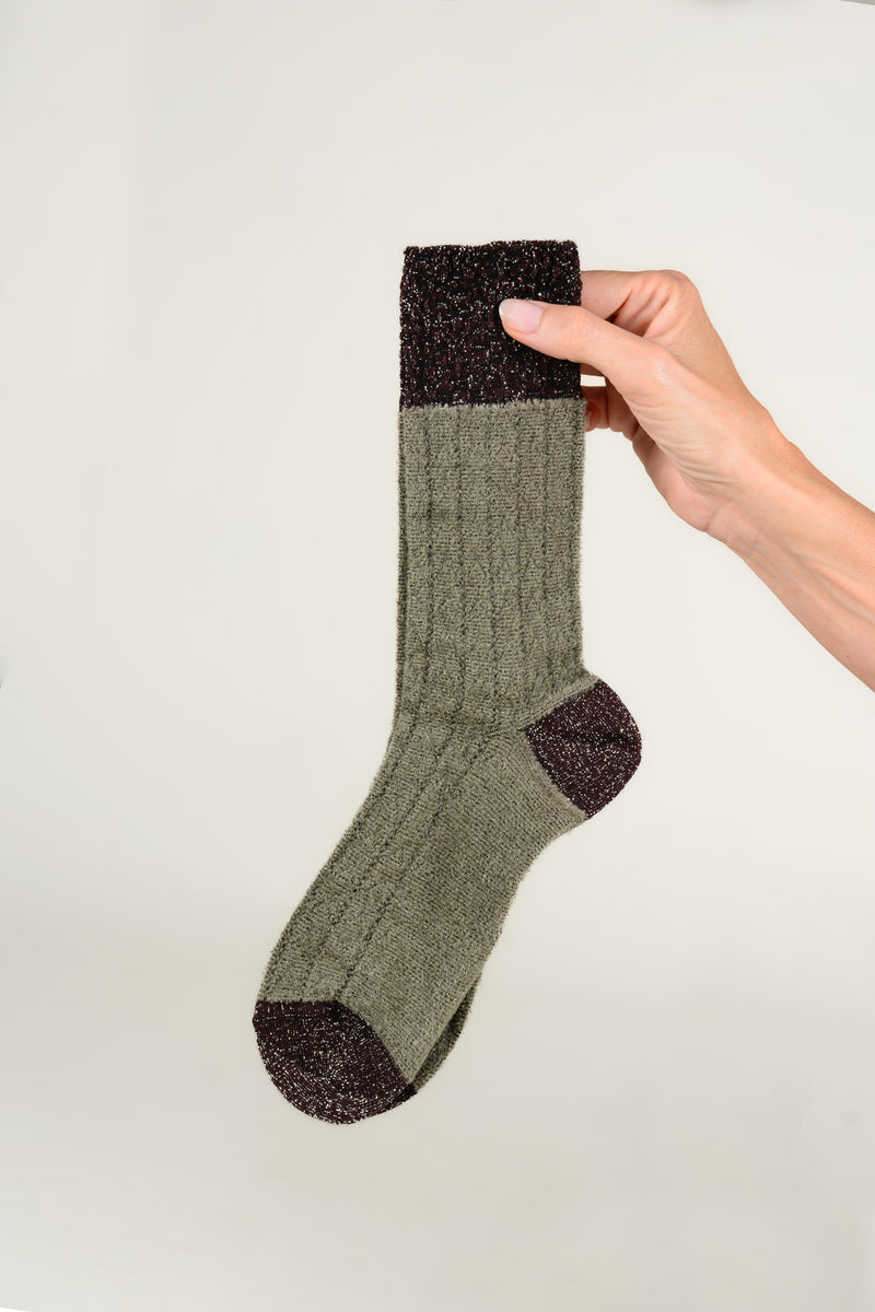 Calcetines rayas metal