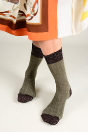 Calcetines rayas metal
