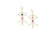 Abstract pendant earrings 