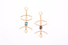 Abstract pendant earrings 