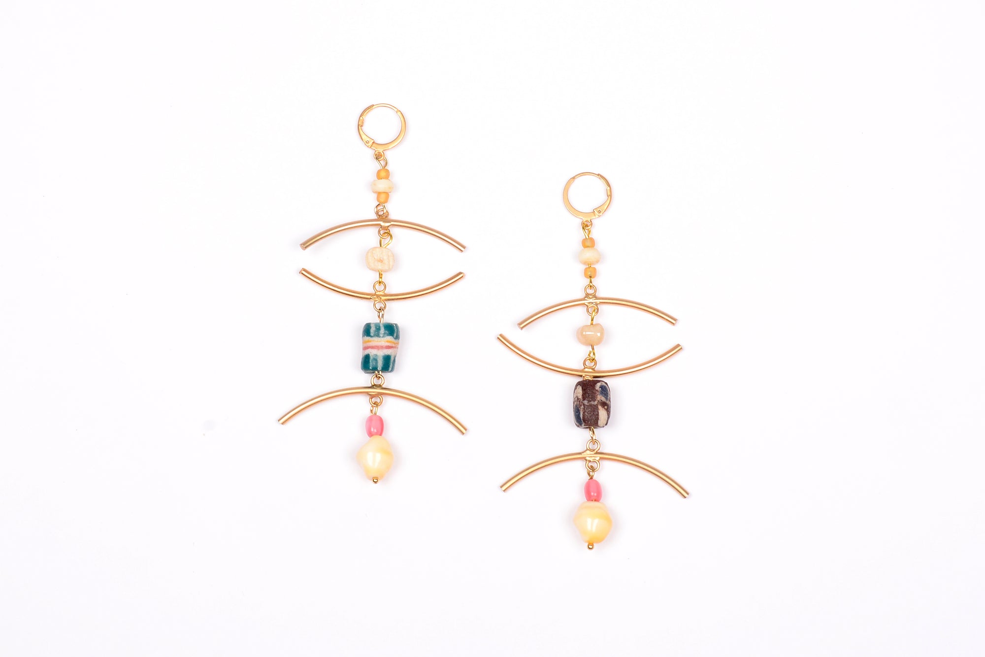 Abstract pendant earrings 