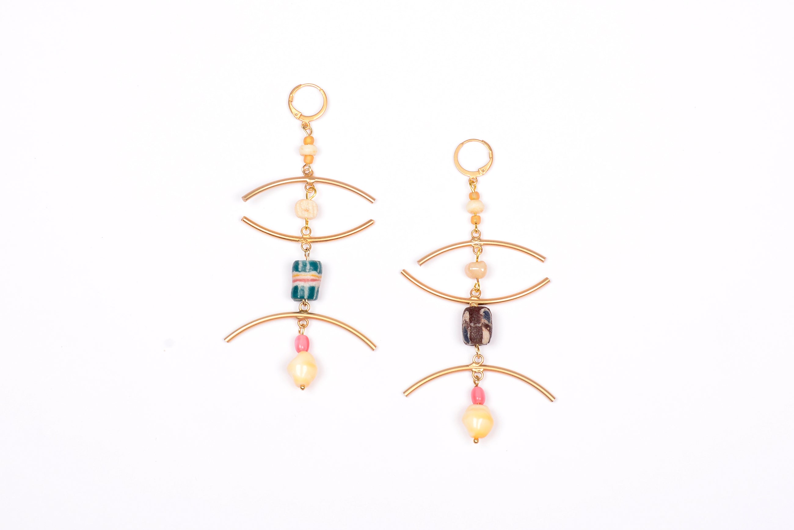 Abstract pendant earrings 