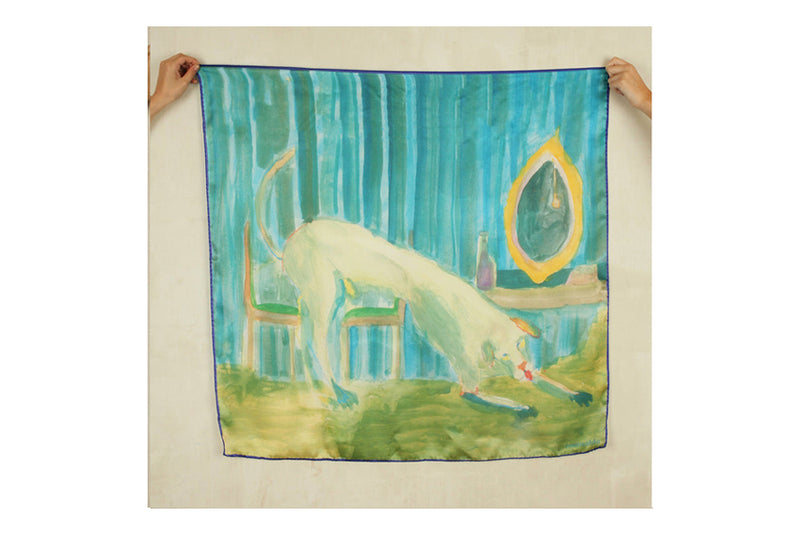 "Downward facing dog" scarf